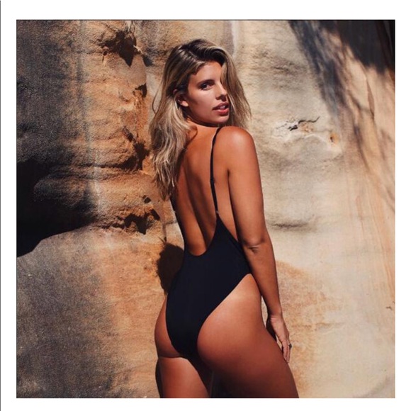 • SALE • 🥂HP🥂 !!LAST ONE!! Cream Sexy Monokini - Picture 2 of 3